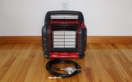 What safety precautions should be taken when using an indoor propane heater?