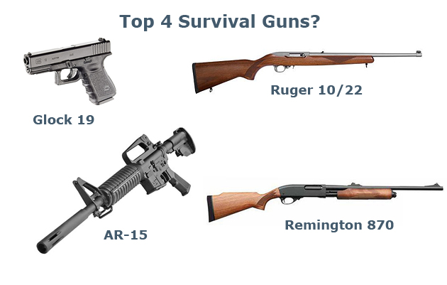 Four Survival Guns