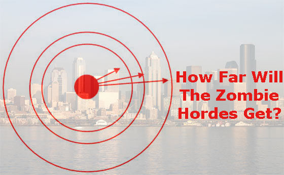 The Zombie Hordes Distance From Cities