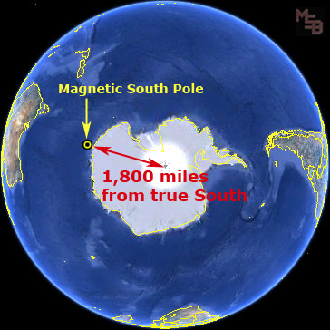 earth-magnetic-south-1,800-miles-from-true-south-pole
