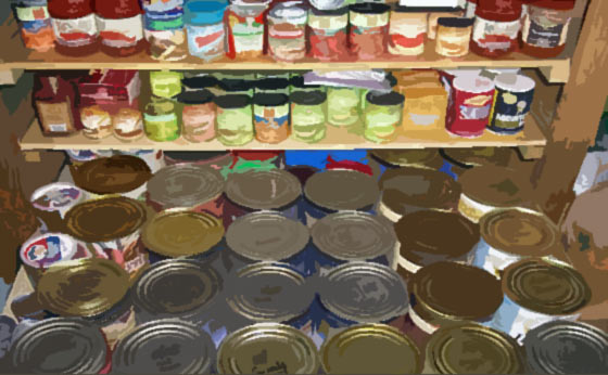 Rotating canned food system - diy 