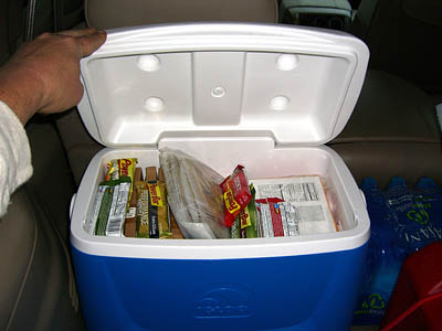 A Place To Store Food For 72-Hour Emergency Kit In Your Vehicle