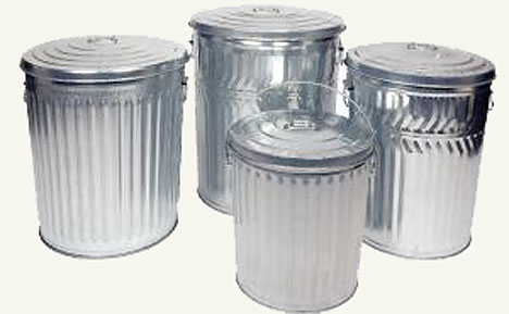 Faraday Cage galvanized trash can