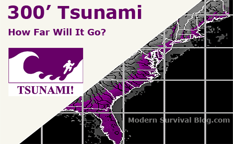 How Far Inland Can A Tsunami Go On The East Coast Usa