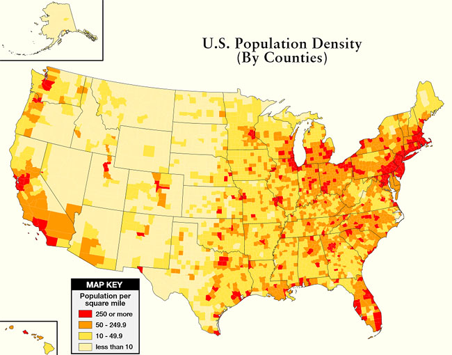 map of population density us