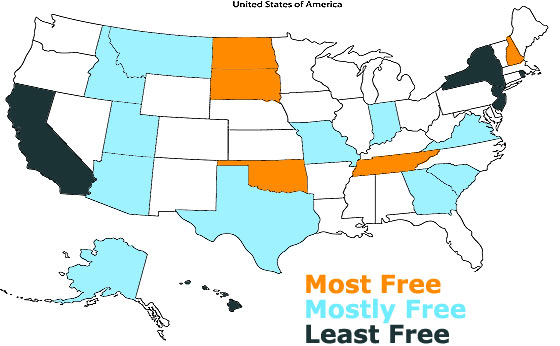 The Most ‘Free’ States In The Country