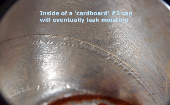 Freeze Dried Food In Cardboard ‘Cans’ Are Not A Good Idea