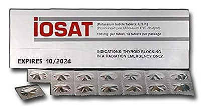 iosat nuclear radiation tablets for thyroid blocking