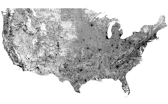 Map Of EVERY Road In The United States… All On The Same Map