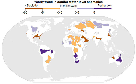 The Earth’s Fresh Water Aquifers Are Depleting