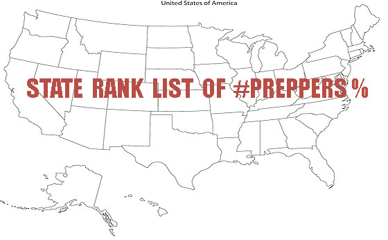 States With The Most Preppers as a Percentage of Population