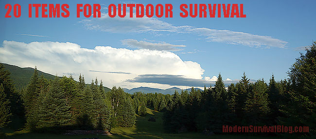 20 Items For Outdoor Survival