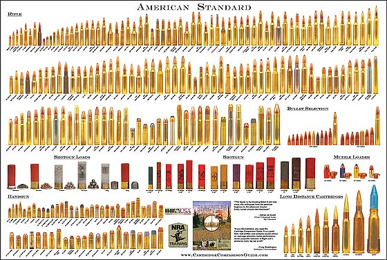 Firearm Caliber Chart