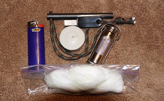 backpacking fire kit