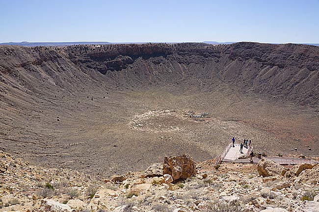 Meteor Crater Near Winslow Arizona A Reminder Of Asteroid Impact Dangers