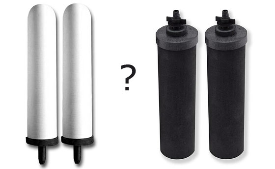 Berkey Black Filter Elements Vs White Ceramic