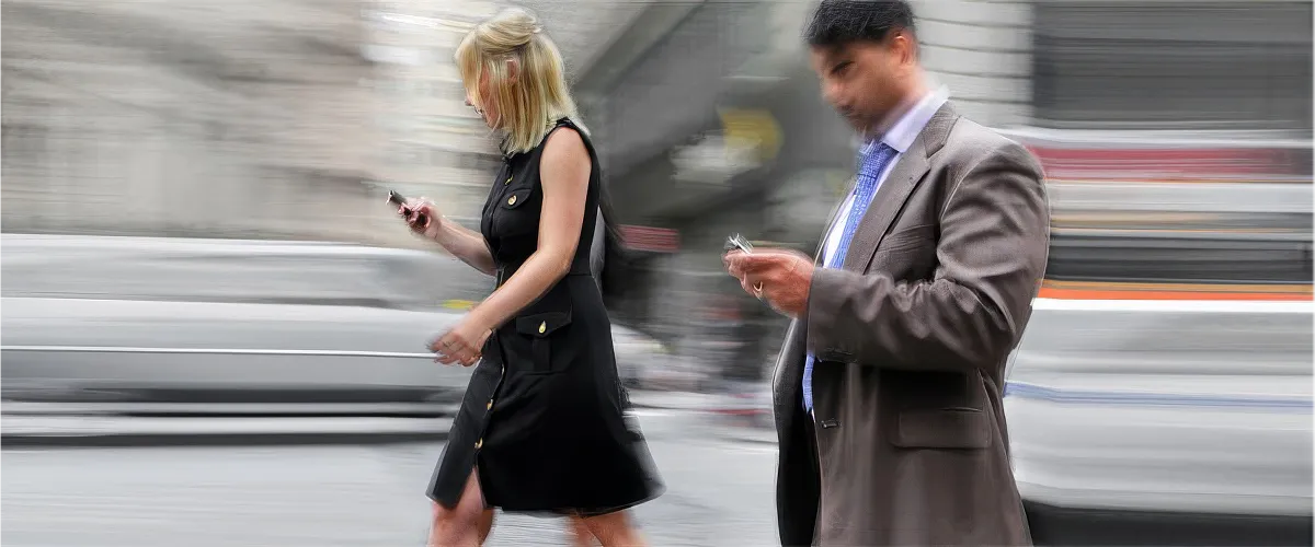 People staring at their phones is not 360 degree situational awareness.