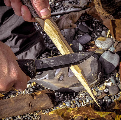 Carve a tent stake
