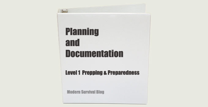 Planning & Documentation for Prepping & Preparedness