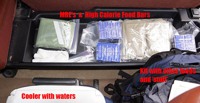 survival food in your vehicle