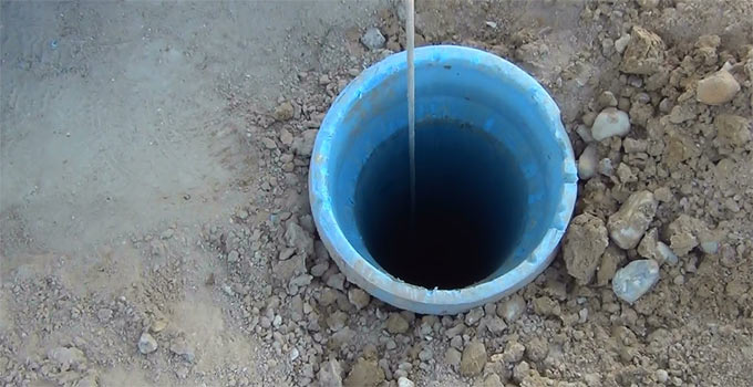 emergency well water bailer bucket