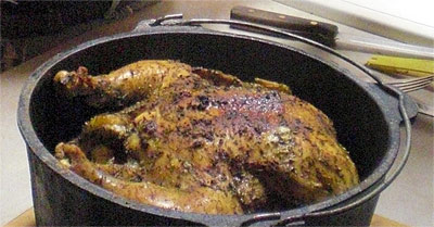 roast chicken in dutch oven
