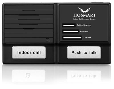 Push to talk, doorbell intercom system