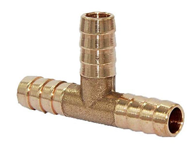 Brass 3-way Tee, 1/4 inch