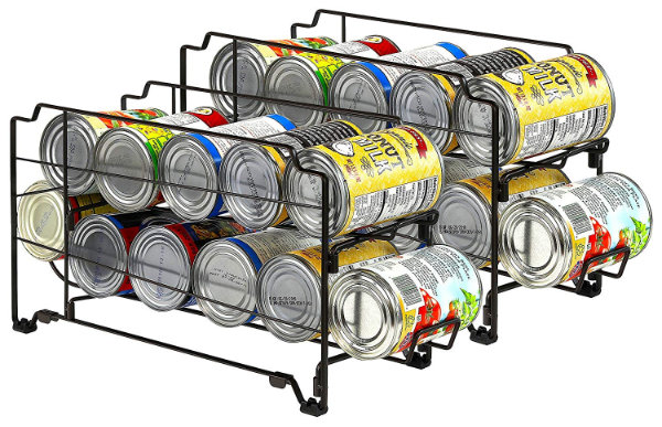 first in, first out, can dispenser rack organizer.