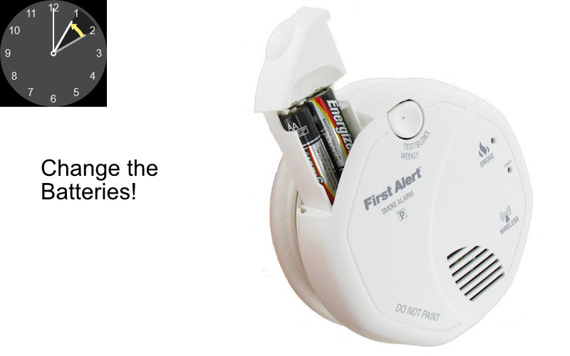 When Clocks Go Back An Hour – Change Your Smoke Alarm Batteries