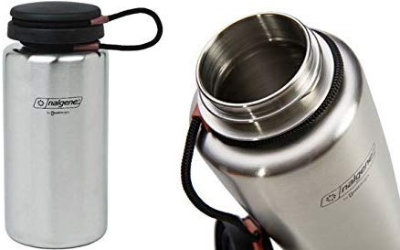 Stainless Steel Wide Mouth Nesting Canteen Flask, Single Wall