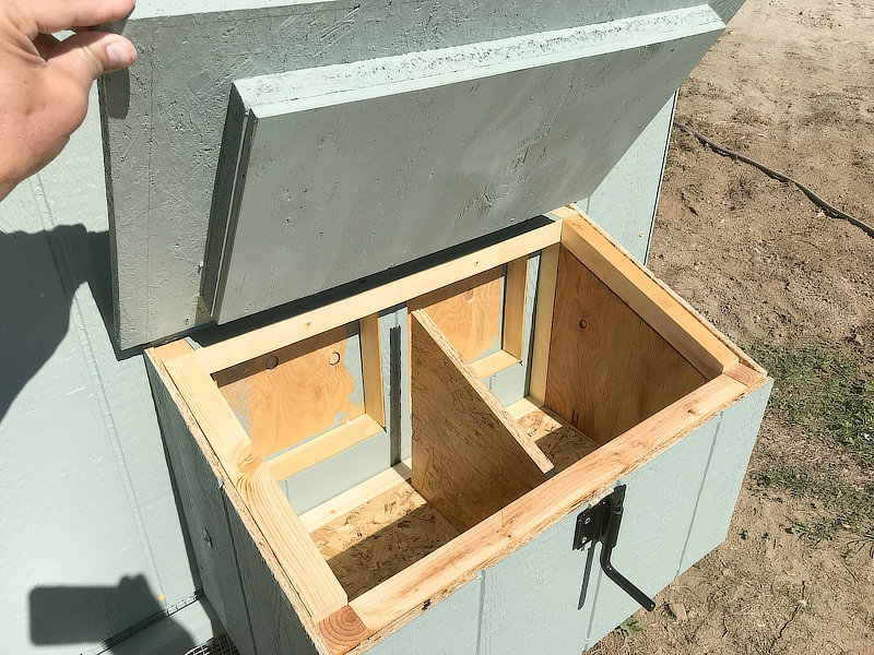 Nesting Box Add-on for Chicken Coop - Attach Nesting Box To Chicken Coop