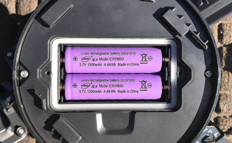 Li-ion 18650 batteries for solar motion light