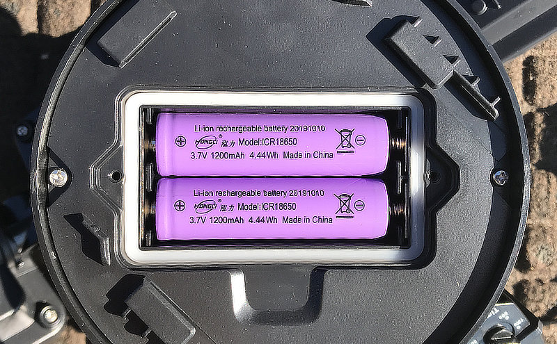 Li-ion 18650 batteries for solar motion security light