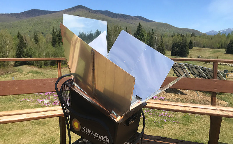 baking bread in a solar oven