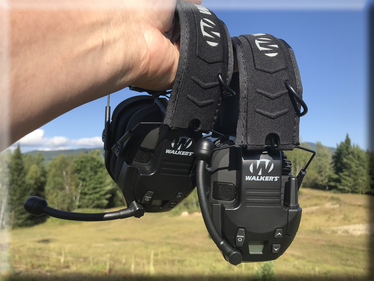 Walker's Tactical Hunting Walkie Talkie Integrates with Razor Muffs 2 Mile Range 