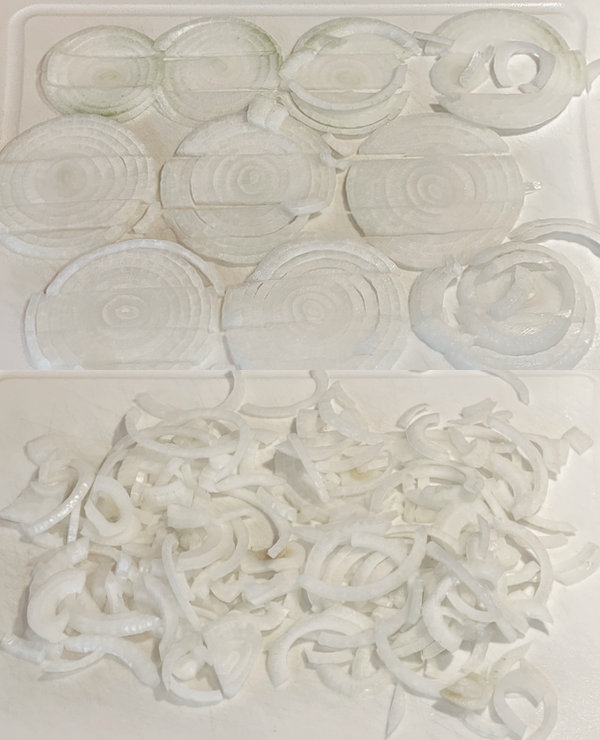 chopped onions for the dehydrator