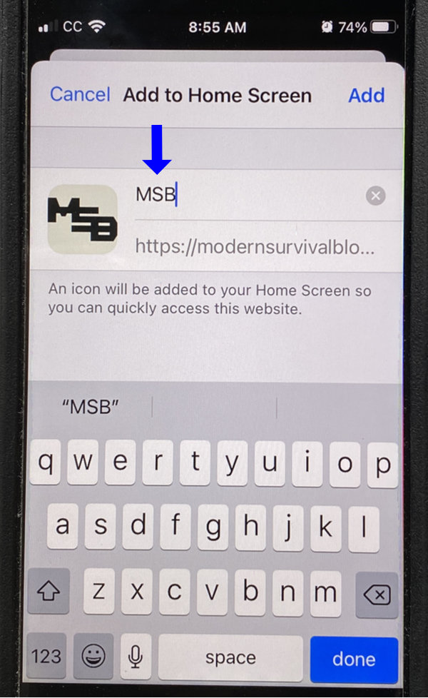 How to bookmark a website to you home screen muslitw