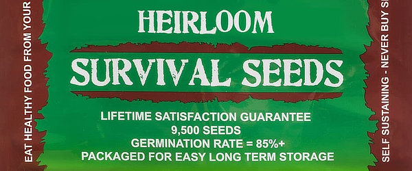 Heirloom survival seeds