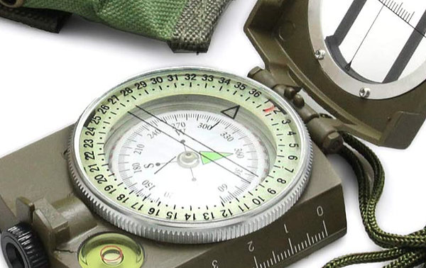 Lensatic Sighting Compass for Hiking