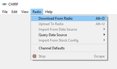 chirp radio program software