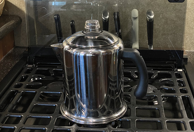 Farberware 50124 Classic Yosemite Stainless Steel Coffee Percolator, 8 Cup