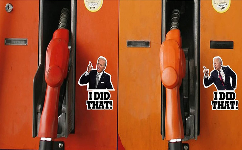 Biden I DID THAT peel stickers for gas pumps
