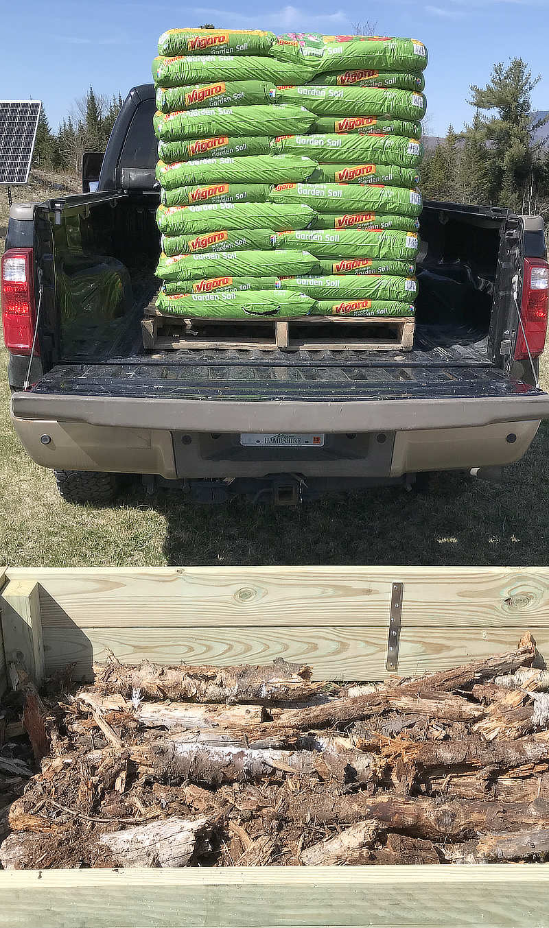 Fill Bottom Of Deep Raised Garden Bed With Organic Materials