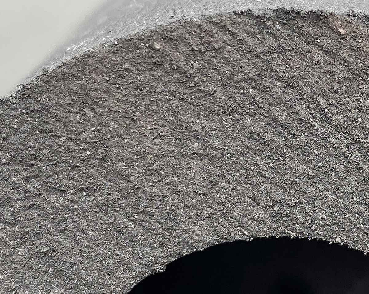 close-up photo of black berkey filter element material