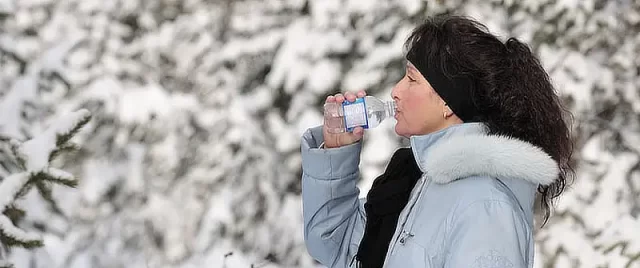drink lots of water during the winter too.