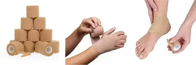 Stretch wrap for wounds and other uses