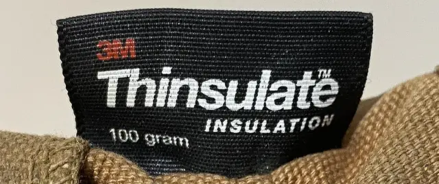 Thinsulate insulation 100 store gram