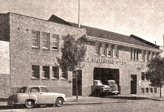 old photo of Ballantyne food company in Melbourne Australia