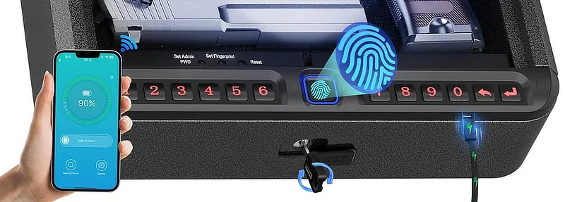 BILLCONCH biometric handgun safe